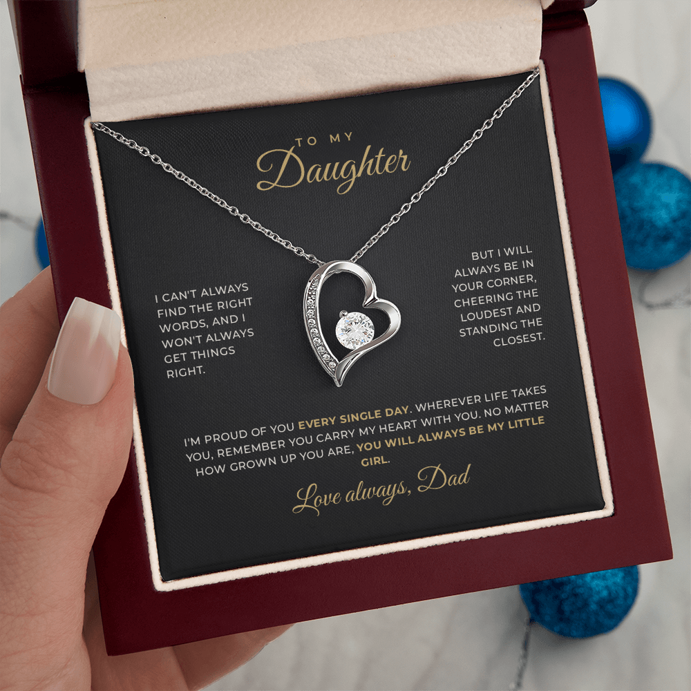 To My Daughter — Love, Dad · Keepsake Necklace