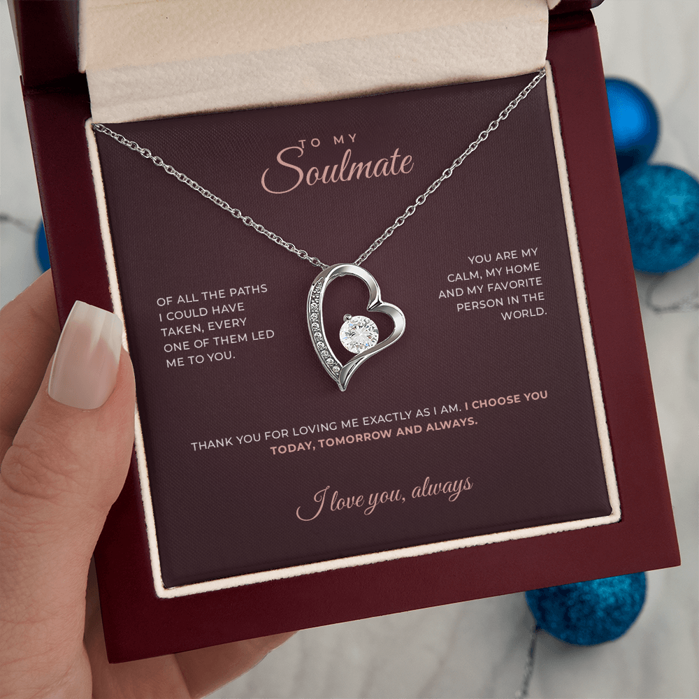 To My Soulmate · Keepsake Necklace