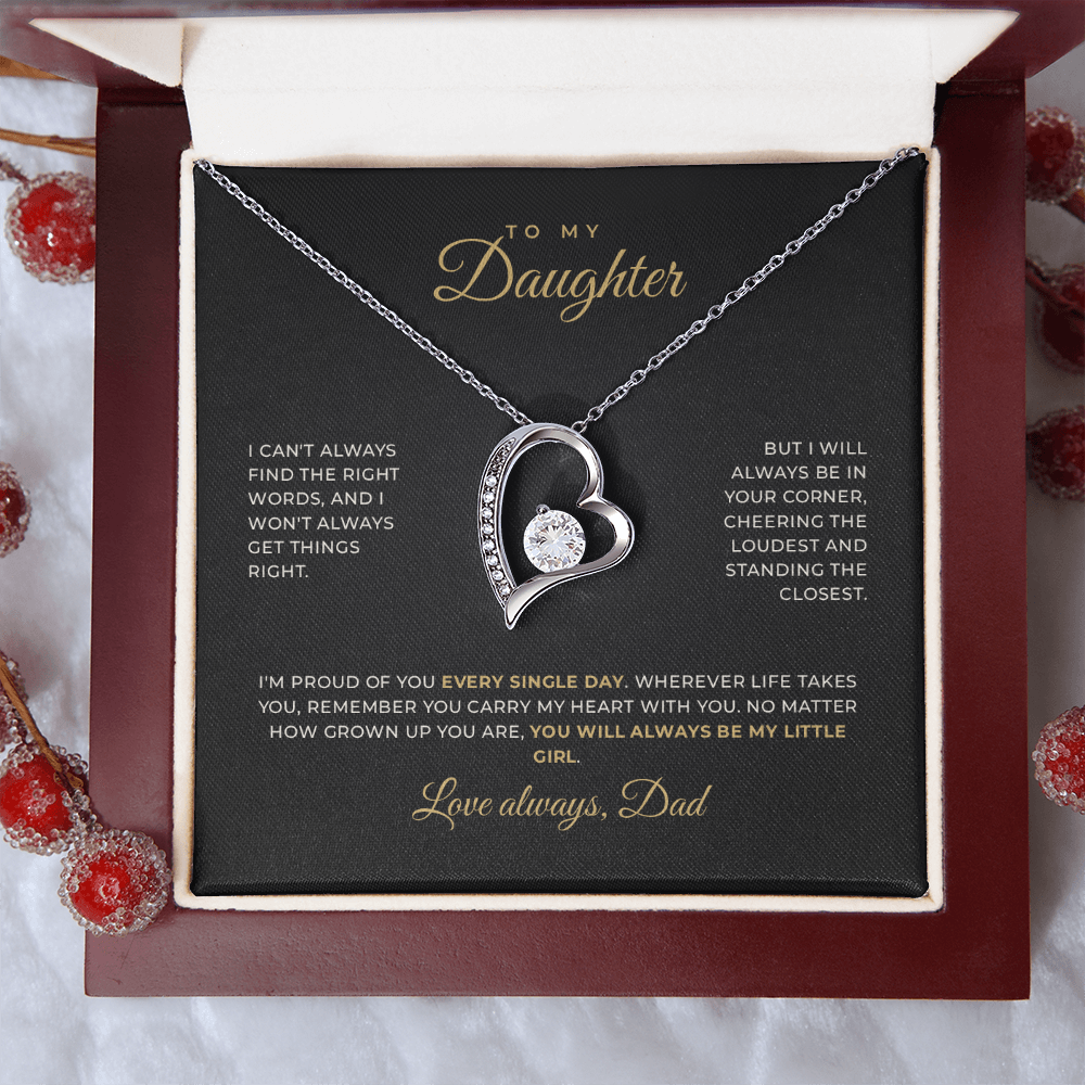 To My Daughter — Love, Dad · Keepsake Necklace
