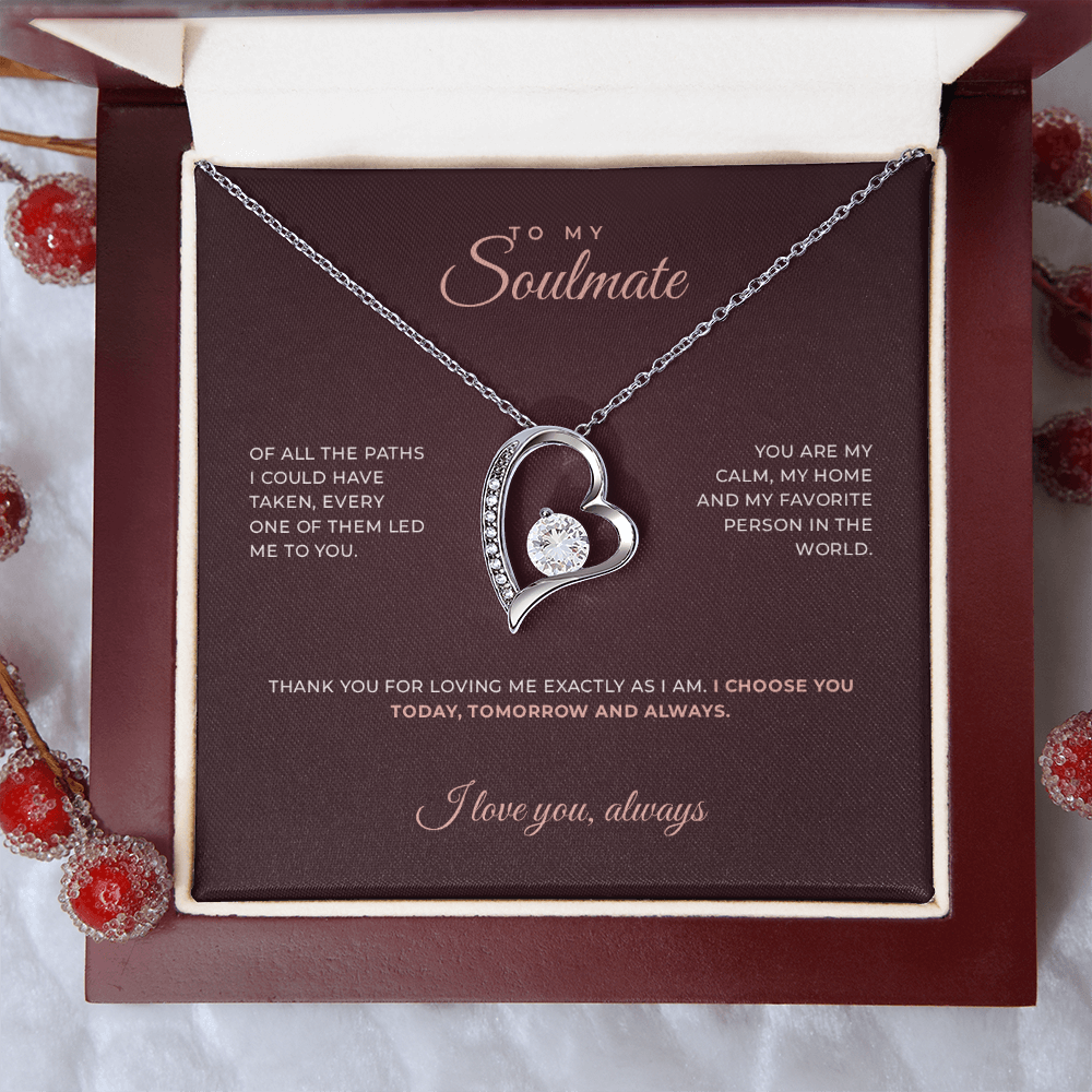 To My Soulmate · Keepsake Necklace