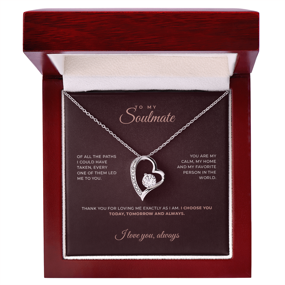To My Soulmate · Keepsake Necklace