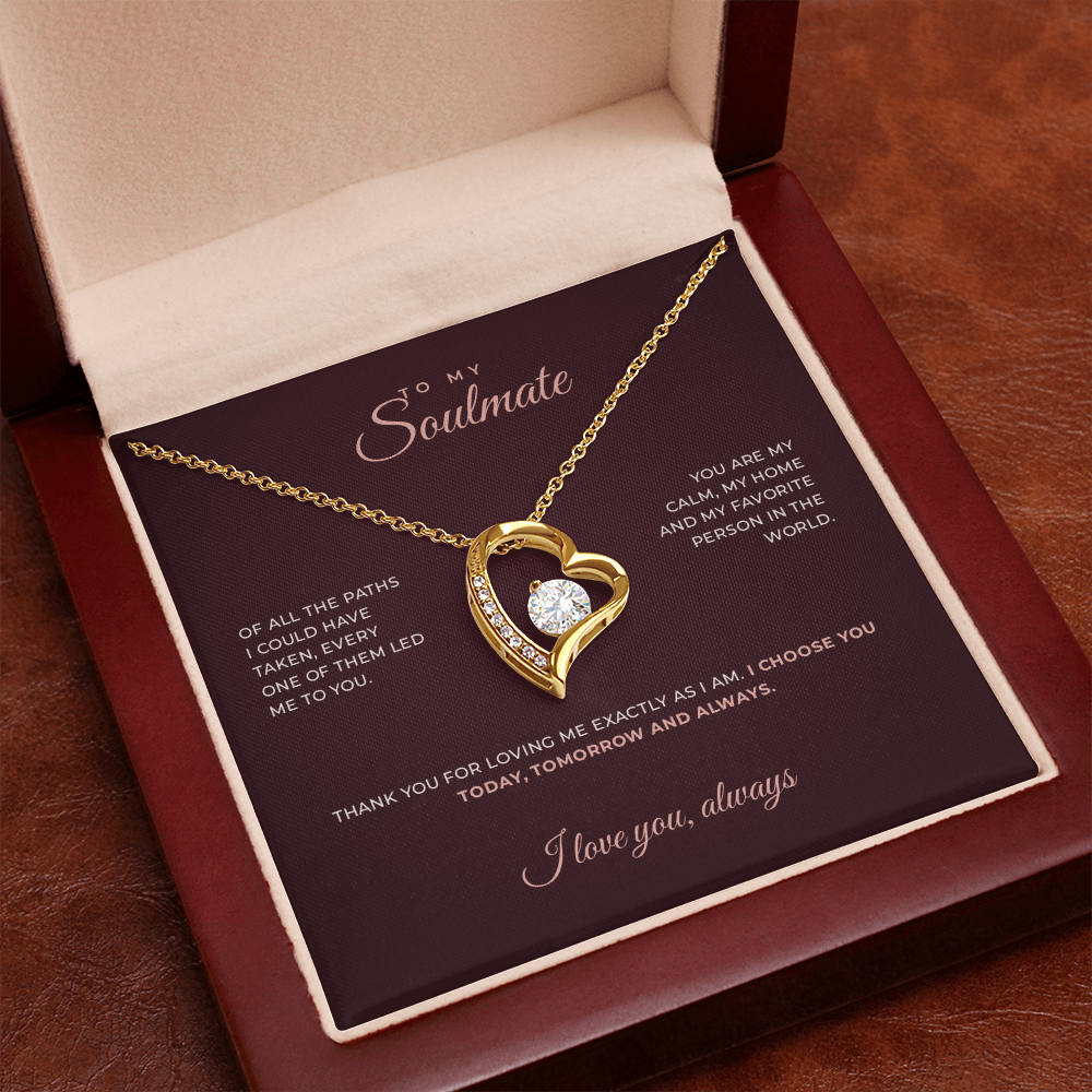 To My Soulmate · Keepsake Necklace