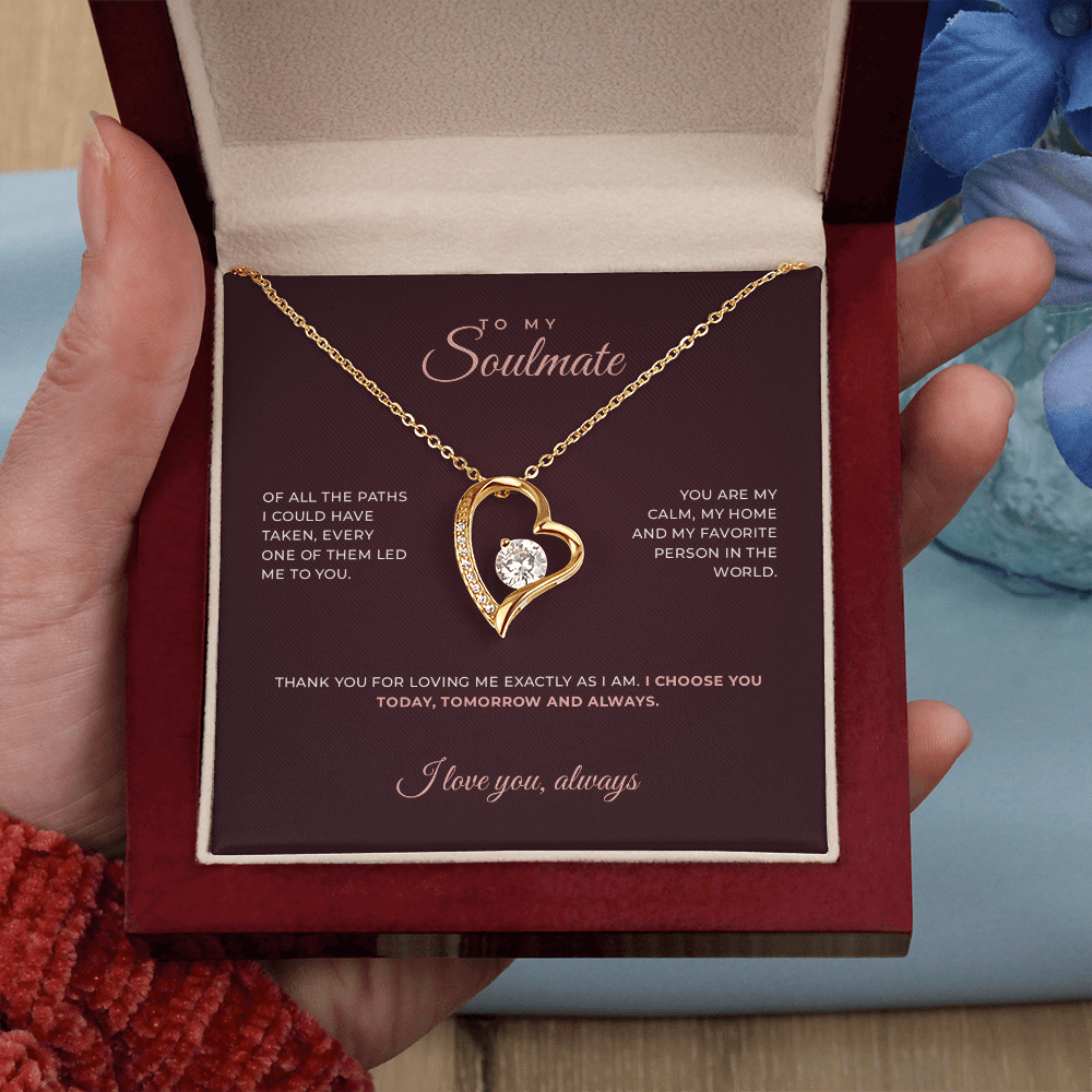 To My Soulmate · Keepsake Necklace