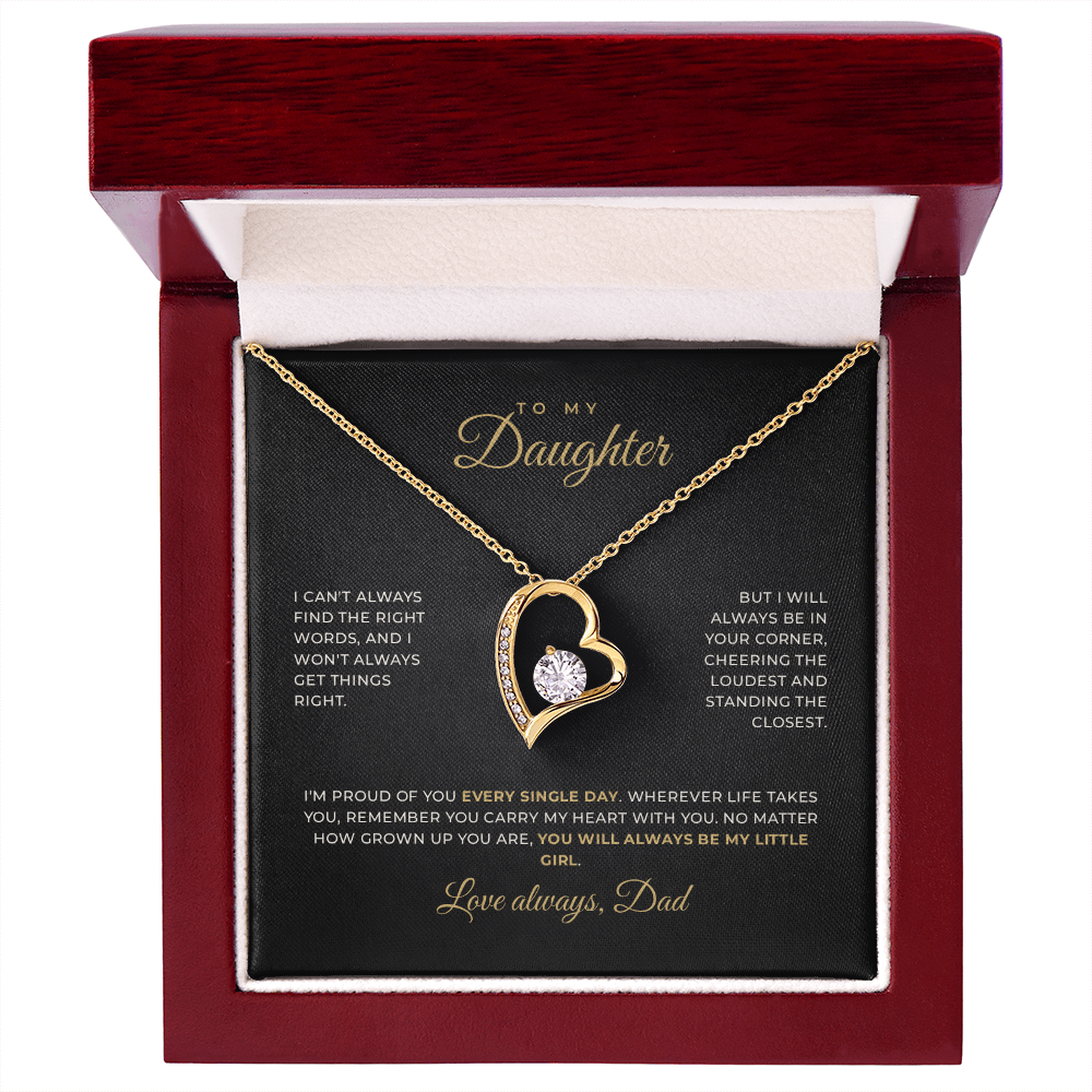 To My Daughter — Love, Dad · Keepsake Necklace
