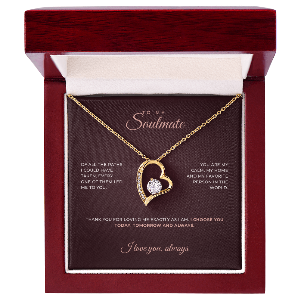 To My Soulmate · Keepsake Necklace