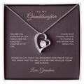 To My Granddaughter — Love, Grandma · Keepsake Necklace