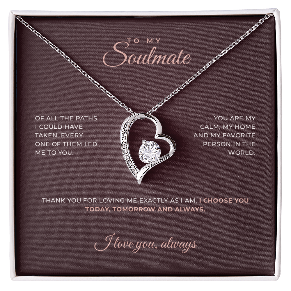 To My Soulmate · Keepsake Necklace