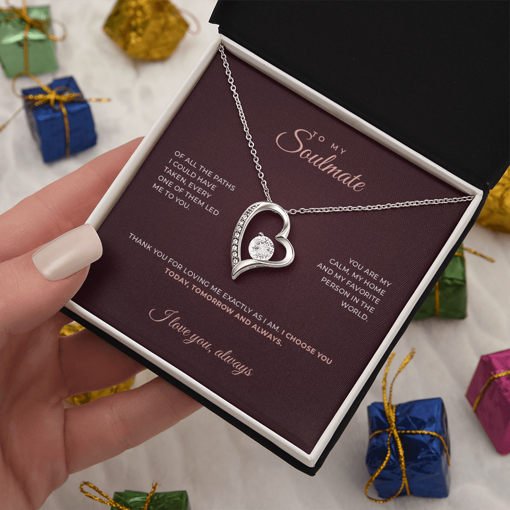To My Soulmate · Keepsake Necklace