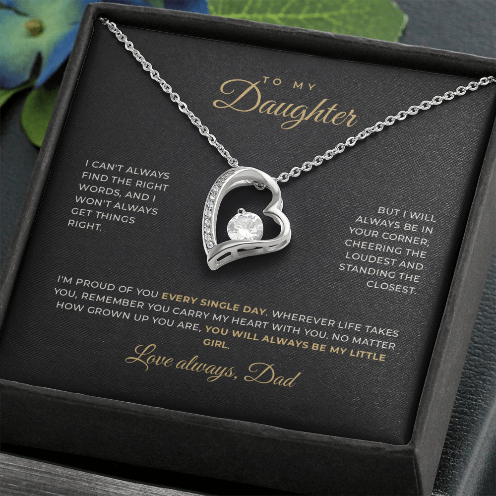 To My Daughter — Love, Dad · Keepsake Necklace
