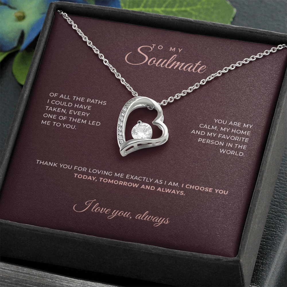 To My Soulmate · Keepsake Necklace