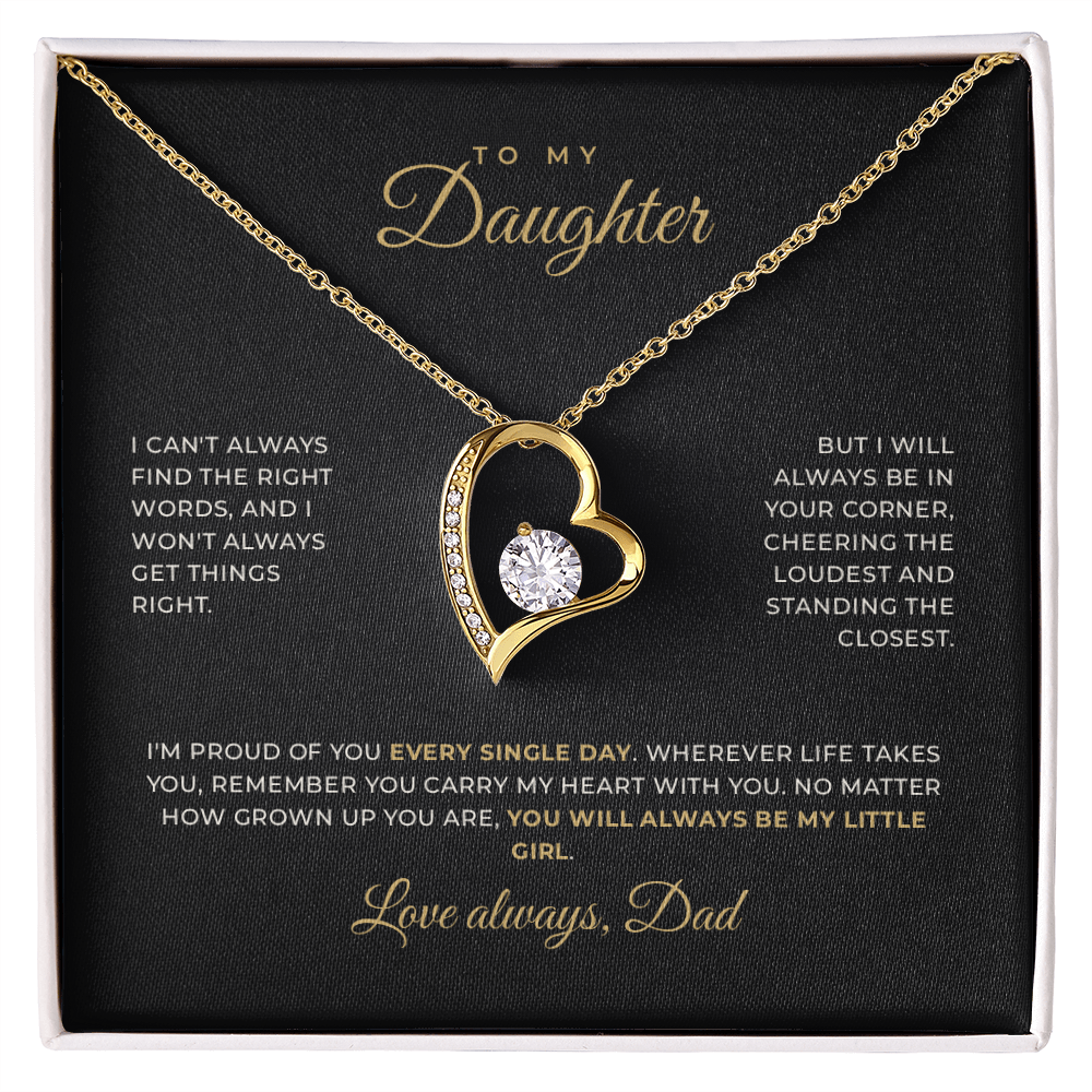 To My Daughter — Love, Dad · Keepsake Necklace