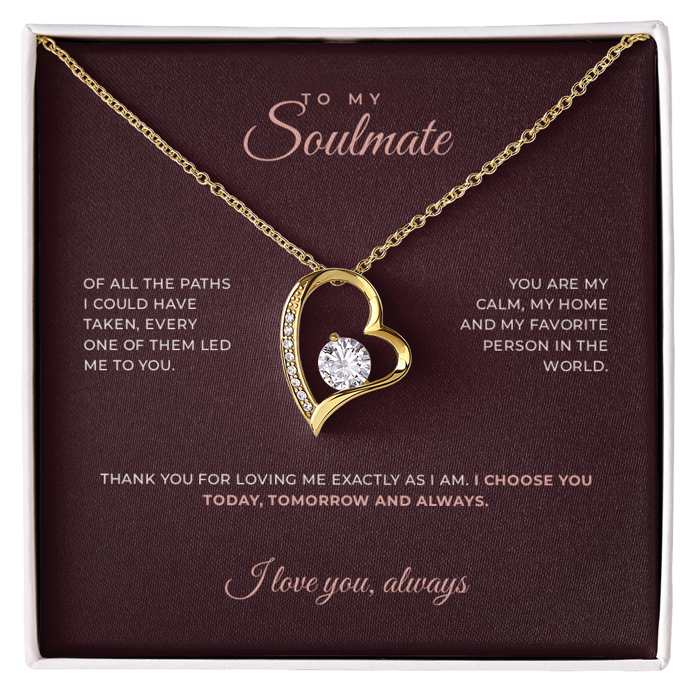 To My Soulmate · Keepsake Necklace