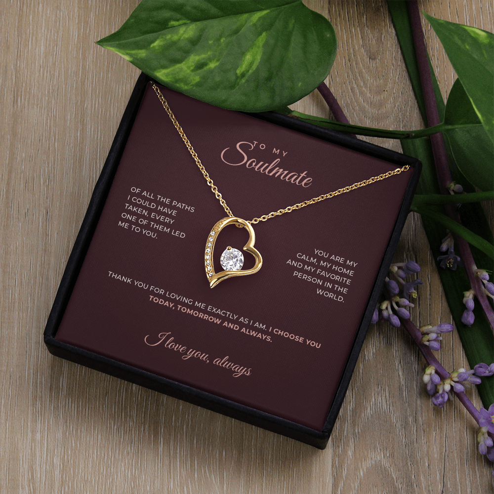 To My Soulmate · Keepsake Necklace