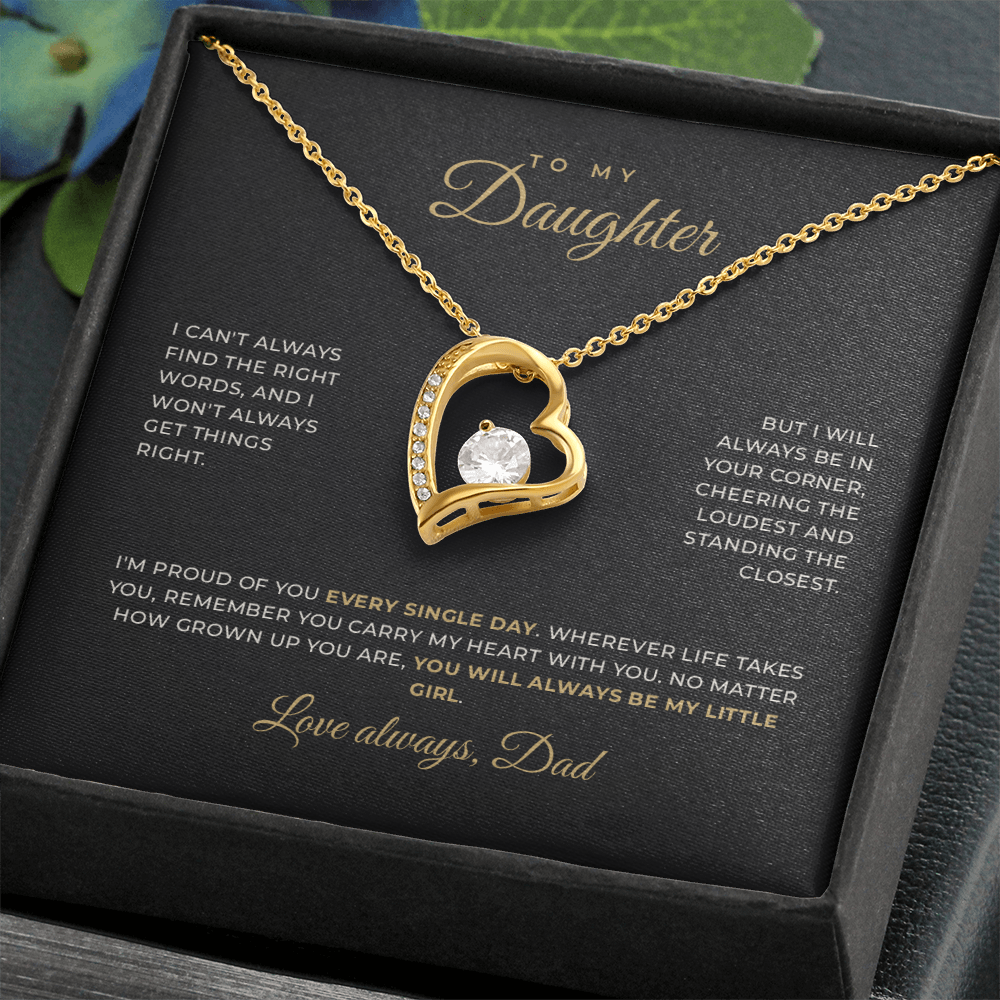 To My Daughter — Love, Dad · Keepsake Necklace
